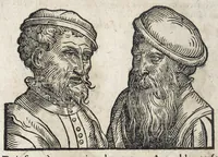 An illustration from Ioannis ab Indagine Introductiones apotelesmaticae in physiognomiam, complexiones hominum, astrologiam naturalem, naturas planetarum : cum periaxiomatibus de faciebus signorum et canonibus de aegritudinibus hominum : omnia nusquam fere eiusmodi tractata compendio .. (1630)