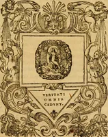 An illustration from Ioannis Calvini Tractatus theologici omnes : in unum volumen certis classibus congesti : quorum aliqui nec latine nec gallicè prius editi fuerunt (1597)