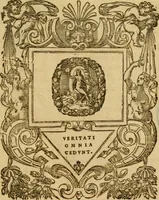 An illustration from Ioannis Calvini Tractatus theologici omnes : in unum volumen certis classibus congesti : quorum aliqui nec latine nec gallicè prius editi fuerunt (1597)
