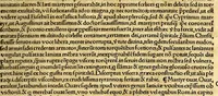 An illustration from Ioannis Francisci Pici Mirandulani Principis, Concordiaeque Comitis Hymni heroici tres. ad Sanctissimam Trinitatem, ad Christum, et ad Virginem Mariam, vna cum commentariis luculentiss. ... : Additis sparsim ab ipso auctore pauculis, que in priori impressione deerant. ; Eiusdem Sylua. ; Eiusdem Staurostichon, hoc est carmen de mysterijs crucis in Germaniam delapsis (1511)