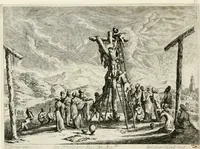 Picture 30 of 91 from Ioannis Guilielmi Baurn Iconographia : complectens In se passionem, miracula, vitam Christi universam : nec non, prospectus rarissimorum portuum, palatiorum, hortorum, historiarum, aliarumq[ue] rerum, quae per Italiam spectatu sunt dignae (1671), leaf 37