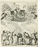 An illustration from Ioannis Guilielmi Baurn Iconographia : complectens In se passionem, miracula, vitam Christi universam : nec non, prospectus rarissimorum portuum, palatiorum, hortorum, historiarum, aliarumq[ue] rerum, quae per Italiam spectatu sunt dignae (1671)