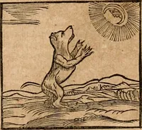 An illustration from Ioannis Pierii Valeriani Bellvnensis Hieroglyphica, sive, De sacris Ægyptiorvm aliarumq gentium literis commentariorum libri LVIII : cum duobus alijs ab eruditissimo viro annexis : accesserunt loco auctarij, Hieroglyphicorum collectanea, ex veteribus & recentioribus auctoribus descripta, & in sex libros digesta : Horapollinis item hieroglyphicorum libri duo, ex postrema Dauidis Hschelij correctione : prætereà eiusdem Pierij declamatiuncula pro barbis sacerdotum, & reliqua opuscula siue poemata omnia (1614)