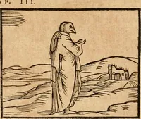 An illustration from Ioannis Pierii Valeriani Bellvnensis Hieroglyphica, sive, De sacris Ægyptiorvm aliarumq gentium literis commentariorum libri LVIII : cum duobus alijs ab eruditissimo viro annexis : accesserunt loco auctarij, Hieroglyphicorum collectanea, ex veteribus & recentioribus auctoribus descripta, & in sex libros digesta : Horapollinis item hieroglyphicorum libri duo, ex postrema Dauidis Hschelij correctione : prætereà eiusdem Pierij declamatiuncula pro barbis sacerdotum, & reliqua opuscula siue poemata omnia (1614)