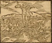 An illustration from Ioannis Pierii Valeriani Bellvnensis Hieroglyphica, sive, De sacris Ægyptiorvm aliarumq gentium literis commentariorum libri LVIII : cum duobus alijs ab eruditissimo viro annexis : accesserunt loco auctarij, Hieroglyphicorum collectanea, ex veteribus & recentioribus auctoribus descripta, & in sex libros digesta : Horapollinis item hieroglyphicorum libri duo, ex postrema Dauidis Hschelij correctione : prætereà eiusdem Pierij declamatiuncula pro barbis sacerdotum, & reliqua opuscula siue poemata omnia (1614)
