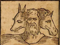 An illustration from Ioannis Pierii Valeriani Bellvnensis Hieroglyphica, sive, De sacris Ægyptiorvm aliarumq gentium literis commentariorum libri LVIII : cum duobus alijs ab eruditissimo viro annexis : accesserunt loco auctarij, Hieroglyphicorum collectanea, ex veteribus & recentioribus auctoribus descripta, & in sex libros digesta : Horapollinis item hieroglyphicorum libri duo, ex postrema Dauidis Hschelij correctione : prætereà eiusdem Pierij declamatiuncula pro barbis sacerdotum, & reliqua opuscula siue poemata omnia (1614)