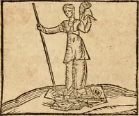 An illustration from Ioannis Pierii Valeriani Bellvnensis Hieroglyphica, sive, De sacris Ægyptiorvm aliarumq gentium literis commentariorum libri LVIII : cum duobus alijs ab eruditissimo viro annexis : accesserunt loco auctarij, Hieroglyphicorum collectanea, ex veteribus & recentioribus auctoribus descripta, & in sex libros digesta : Horapollinis item hieroglyphicorum libri duo, ex postrema Dauidis Hschelij correctione : prætereà eiusdem Pierij declamatiuncula pro barbis sacerdotum, & reliqua opuscula siue poemata omnia (1614)