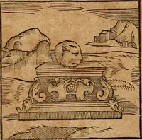 An illustration from Ioannis Pierii Valeriani Bellvnensis Hieroglyphica, sive, De sacris Ægyptiorvm aliarumq gentium literis commentariorum libri LVIII : cum duobus alijs ab eruditissimo viro annexis : accesserunt loco auctarij, Hieroglyphicorum collectanea, ex veteribus & recentioribus auctoribus descripta, & in sex libros digesta : Horapollinis item hieroglyphicorum libri duo, ex postrema Dauidis Hschelij correctione : prætereà eiusdem Pierij declamatiuncula pro barbis sacerdotum, & reliqua opuscula siue poemata omnia (1614)