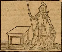 An illustration from Ioannis Pierii Valeriani Bellvnensis Hieroglyphica, sive, De sacris Ægyptiorvm aliarumq gentium literis commentariorum libri LVIII : cum duobus alijs ab eruditissimo viro annexis : accesserunt loco auctarij, Hieroglyphicorum collectanea, ex veteribus & recentioribus auctoribus descripta, & in sex libros digesta : Horapollinis item hieroglyphicorum libri duo, ex postrema Dauidis Hschelij correctione : prætereà eiusdem Pierij declamatiuncula pro barbis sacerdotum, & reliqua opuscula siue poemata omnia (1614)