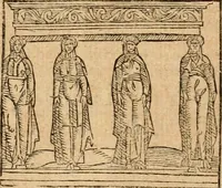 An illustration from Ioannis Pierii Valeriani Bellvnensis Hieroglyphica, sive, De sacris Ægyptiorvm aliarumq gentium literis commentariorum libri LVIII : cum duobus alijs ab eruditissimo viro annexis : accesserunt loco auctarij, Hieroglyphicorum collectanea, ex veteribus & recentioribus auctoribus descripta, & in sex libros digesta : Horapollinis item hieroglyphicorum libri duo, ex postrema Dauidis Hschelij correctione : prætereà eiusdem Pierij declamatiuncula pro barbis sacerdotum, & reliqua opuscula siue poemata omnia (1614)