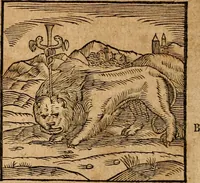 An illustration from Ioannis Pierii Valeriani Bellvnensis Hieroglyphica, sive, De sacris Ægyptiorvm aliarumq gentium literis commentariorum libri LVIII : cum duobus alijs ab eruditissimo viro annexis : accesserunt loco auctarij, Hieroglyphicorum collectanea, ex veteribus & recentioribus auctoribus descripta, & in sex libros digesta : Horapollinis item hieroglyphicorum libri duo, ex postrema Dauidis Hschelij correctione : prætereà eiusdem Pierij declamatiuncula pro barbis sacerdotum, & reliqua opuscula siue poemata omnia (1614)