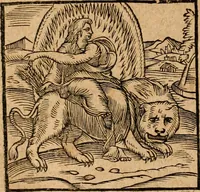 An illustration from Ioannis Pierii Valeriani Bellvnensis Hieroglyphica, sive, De sacris Ægyptiorvm aliarumq gentium literis commentariorum libri LVIII : cum duobus alijs ab eruditissimo viro annexis : accesserunt loco auctarij, Hieroglyphicorum collectanea, ex veteribus & recentioribus auctoribus descripta, & in sex libros digesta : Horapollinis item hieroglyphicorum libri duo, ex postrema Dauidis Hschelij correctione : prætereà eiusdem Pierij declamatiuncula pro barbis sacerdotum, & reliqua opuscula siue poemata omnia (1614)