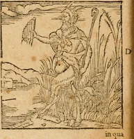 An illustration from Ioannis Pierii Valeriani Bellvnensis Hieroglyphica, sive, De sacris Ægyptiorvm aliarumq gentium literis commentariorum libri LVIII : cum duobus alijs ab eruditissimo viro annexis : accesserunt loco auctarij, Hieroglyphicorum collectanea, ex veteribus & recentioribus auctoribus descripta, & in sex libros digesta : Horapollinis item hieroglyphicorum libri duo, ex postrema Dauidis Hschelij correctione : prætereà eiusdem Pierij declamatiuncula pro barbis sacerdotum, & reliqua opuscula siue poemata omnia (1614)