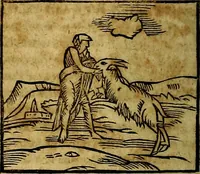 An illustration from Ioannis Pierii Valeriani Bellvnesis Hieroglyphica, sive De sacris Aegypticrvm aliarumq[ue] gentium literis, commentariorum libri LVIII cum duobus alijs ab eruditissimo viro annexis. Accesserunt loco auctarij, Hieroglyphicorum collectanea, ex veteribus & recentioribus auctoribus descripta, & in sex libros digesta. Horapollinis item hieroglyphicorum libri duo, ex postrema Dauidis Hoeschelij correctione. Praetereà eiusdem Pierij declamatiuncula Pro barbis sacerdotum, & reliqua opuscula siue Poemata omnia (1614)