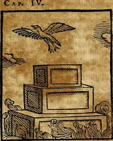 An illustration from Ioannis Pierii Valeriani Bellvnesis Hieroglyphica, sive De sacris Aegypticrvm aliarumq[ue] gentium literis, commentariorum libri LVIII cum duobus alijs ab eruditissimo viro annexis. Accesserunt loco auctarij, Hieroglyphicorum collectanea, ex veteribus & recentioribus auctoribus descripta, & in sex libros digesta. Horapollinis item hieroglyphicorum libri duo, ex postrema Dauidis Hoeschelij correctione. Praetereà eiusdem Pierij declamatiuncula Pro barbis sacerdotum, & reliqua opuscula siue Poemata omnia (1614)