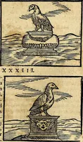 Picture 129 of 293 from Ioannis Pierii Valeriani Bellvnesis Hieroglyphica, sive De sacris Aegypticrvm aliarumq[ue] gentium literis, commentariorum libri LVIII cum duobus alijs ab eruditissimo viro annexis. Accesserunt loco auctarij, Hieroglyphicorum collectanea, ex veteribus & recentioribus auctoribus descripta, & in sex libros digesta. Horapollinis item hieroglyphicorum libri duo, ex postrema Dauidis Hoeschelij correctione. Praetereà eiusdem Pierij declamatiuncula Pro barbis sacerdotum, & reliqua opuscula siue Poemata omnia (1614), leaf 344