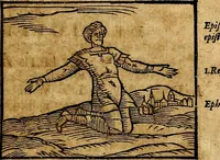 An illustration from Ioannis Pierii Valeriani Bellvnesis Hieroglyphica, sive De sacris Aegypticrvm aliarumq[ue] gentium literis, commentariorum libri LVIII cum duobus alijs ab eruditissimo viro annexis. Accesserunt loco auctarij, Hieroglyphicorum collectanea, ex veteribus & recentioribus auctoribus descripta, & in sex libros digesta. Horapollinis item hieroglyphicorum libri duo, ex postrema Dauidis Hoeschelij correctione. Praetereà eiusdem Pierij declamatiuncula Pro barbis sacerdotum, & reliqua opuscula siue Poemata omnia (1614)