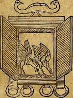 An illustration from Ioannis Pierii Valeriani Bellvnesis Hieroglyphica, sive De sacris Aegypticrvm aliarumq[ue] gentium literis, commentariorum libri LVIII cum duobus alijs ab eruditissimo viro annexis. Accesserunt loco auctarij, Hieroglyphicorum collectanea, ex veteribus & recentioribus auctoribus descripta, & in sex libros digesta. Horapollinis item hieroglyphicorum libri duo, ex postrema Dauidis Hoeschelij correctione. Praetereà eiusdem Pierij declamatiuncula Pro barbis sacerdotum, & reliqua opuscula siue Poemata omnia (1614)