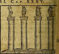 Picture 250 of 293 from Ioannis Pierii Valeriani Bellvnesis Hieroglyphica, sive De sacris Aegypticrvm aliarumq[ue] gentium literis, commentariorum libri LVIII cum duobus alijs ab eruditissimo viro annexis. Accesserunt loco auctarij, Hieroglyphicorum collectanea, ex veteribus & recentioribus auctoribus descripta, & in sex libros digesta. Horapollinis item hieroglyphicorum libri duo, ex postrema Dauidis Hoeschelij correctione. Praetereà eiusdem Pierij declamatiuncula Pro barbis sacerdotum, & reliqua opuscula siue Poemata omnia (1614), leaf 689