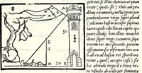 An illustration from Ioannis Taisnier Hannonij De vsu annuli sphaerici libri tres : in quibus quicquid ad geometriae perfectionem requiritur continetur (1550)