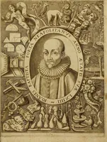 An illustration from Io. Bap. Portae Neopolitani de distillatione lib. IX : quibus certa methodo, multipliciq[ue] artificio, penitioribus naturae arcanis detectis, cuius libet mixti in propria elementa resolutio, perfectè docetur (1608)