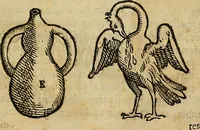 Picture 46 of 131 from Io. Bap. Portae Neopolitani de distillatione lib. IX : quibus certa methodo, multipliciq[ue] artificio, penitioribus naturae arcanis detectis, cuius libet mixti in propria elementa resolutio, perfectè docetur (1608), leaf 64