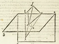 An illustration from Io. Baptistae Benedicti patritij veneti philosophi De gnomonvm vmbrarvmq. solarivm vsv liber : nunc primùm publicae utilitati, studiosorumq̀. commoditati in lucem aeditus (1574)