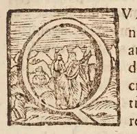 An illustration from Io: Chrysostomi Magneni ... Democritvs reviviscens, sive, De atomis ad excellentissimum senatvm mediolanensem : addita est Democriti vita cum indicibus necessarijs (1646)