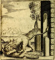 An illustration from Io: Francisci Bonomij Bononiensis Chiron Achillis, siue, Nauarchus humanæ uitæ : morali emblemate geminato ad felicitatis portum perducens (1661)