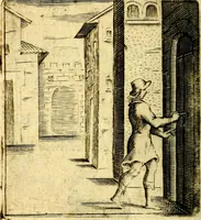 An illustration from Io: Francisci Bonomij Bononiensis Chiron Achillis, siue, Nauarchus humanæ uitæ : morali emblemate geminato ad felicitatis portum perducens (1661)