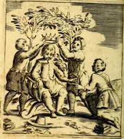 Picture 135 of 138 from Io: Francisci Bonomij Bononiensis Chiron Achillis, siue, Nauarchus humanæ uitæ : morali emblemate geminato ad felicitatis portum perducens (1661), leaf 415