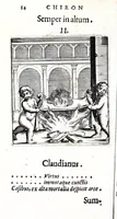 Picture 2 of 24 from Io. Francisci Bonomij Bononiensis Chiron Achillis, siue, Nauarchus humanae vitae : morali emblemate geminato ad felicitatis portum perducens (1661), leaf 54