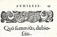 Picture 4 of 24 from Io. Francisci Bonomij Bononiensis Chiron Achillis, siue, Nauarchus humanae vitae : morali emblemate geminato ad felicitatis portum perducens (1661), leaf 87