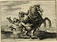 Picture 37 of 93 from Iohannis de Brunes I.C. Emblemata, of, Zinne-werck : voorghestelt in beelden, ghedichten en breeder uijt-legginghen, tot uijt-druckinghe en verbeteringhe van verscheijden feijlen onser eeuwe (1624), leaf 151