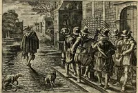 An illustration from Iohannis de Brunes I.C. Emblemata, of, Zinne-werck : voorghestelt in beelden, ghedichten en breeder uijt-legginghen, tot uijt-druckinghe en verbeteringhe van verscheijden feijlen onser eeuwe (1624)