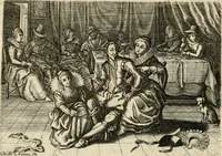 An illustration from Iohannis de Brunes I.C. Emblemata, of, Zinne-werck : voorghestelt in beelden, ghedichten en breeder uijt-legginghen, tot uijt-druckinghe en verbeteringhe van verscheijden feijlen onser eeuwe (1624)