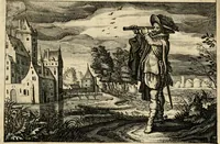 Picture 88 of 93 from Iohannis de Brunes I.C. Emblemata, of, Zinne-werck : voorghestelt in beelden, ghedichten en breeder uijt-legginghen, tot uijt-druckinghe en verbeteringhe van verscheijden feijlen onser eeuwe (1624), leaf 350