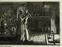 An illustration from Iohannis de Brunes I.C. Emblemata of zinne-werck : voorghestelt in beelden, ghedichten, en breeder uijt-legginghen, tot uijt-druckinghe en verbeteringhe van verscheijden feijlen onser eeuwe (1661)