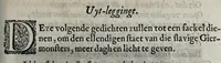 An illustration from Iohannis de Brunes I.C. Emblemata of zinne-werck : voorghestelt in beelden, ghedichten en breeder uijt-legginghen, tot uijt-druckinghe en verbeteringhe van verscheijden feijlen onser eeuwe (1661)