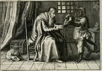 An illustration from Iohannis de Brunes I.C. Emblemata of Zinne-werck : vorghestelt, in beelden, ghedichten, en breeder uijt-legginghen, tot uijt-druckinghe, en verbeteringhe van verscheijden feijlen onser eeuwe (1661)