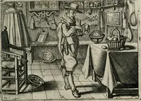 An illustration from Iohannis de Brunes I.C. Emblemata of Zinne-werck : vorghestelt, in beelden, ghedichten, en breeder uijt-legginghen, tot uijt-druckinghe, en verbeteringhe van verscheijden feijlen onser eeuwe (1661)