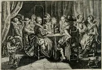 An illustration from Iohannis de Brunes I.C. Emblemata of Zinne-werck : vorghestelt, in beelden, ghedichten, en breeder uijt-legginghen, tot uijt-druckinghe, en verbeteringhe van verscheijden feijlen onser eeuwe (1661)