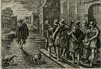 An illustration from Iohannis de Brunes I.C. Emblemata of Zinne-werck : vorghestelt, in beelden, ghedichten, en breeder uijt-legginghen, tot uijt-druckinghe, en verbeteringhe van verscheijden feijlen onser eeuwe (1661)