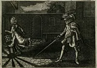 An illustration from Iohannis de Brunes I.C. Emblemata of Zinne-werck : vorghestelt, in beelden, ghedichten, en breeder uijt-legginghen, tot uijt-druckinghe, en verbeteringhe van verscheijden feijlen onser eeuwe (1661)