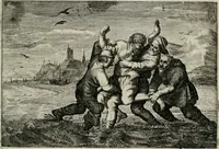 Picture 58 of 80 from Iohannis de Brunes I.C. Emblemata of Zinne-werck : vorghestelt, in beelden, ghedichten, en breeder uijt-legginghen, tot uijt-druckinghe, en verbeteringhe van verscheijden feijlen onser eeuwe (1661), leaf 294