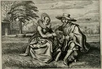 An illustration from Iohannis de Brunes I.C. Emblemata of Zinne-werck : vorghestelt, in beelden, ghedichten, en breeder uijt-legginghen, tot uijt-druckinghe, en verbeteringhe van verscheijden feijlen onser eeuwe (1661)