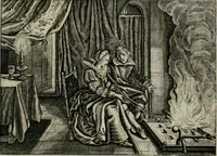 Picture 72 of 80 from Iohannis de Brunes I.C. Emblemata of Zinne-werck : vorghestelt, in beelden, ghedichten, en breeder uijt-legginghen, tot uijt-druckinghe, en verbeteringhe van verscheijden feijlen onser eeuwe (1661), leaf 356