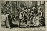 An illustration from Iohannis de Brunes I.C. Emblemata of Zinne-werck : vorghestelt, in beelden, ghedichten, en breeder uijt-legginghen, tot uijt-druckinghe, en verbeteringhe van verscheijden feijlen onser eeuwe (1661)