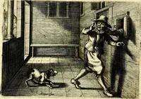 Picture 15 of 55 from Iohannis de Brunes I.C. Emblemata of Zinne-werck : voorghestelt, in Beelden, ghedichten, en breeder uijt-legginghen, tot uijt-druckinghe, en verbeteringhe van verscheijden feijlen onser eeuwe (1661), leaf 120