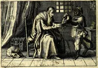 Picture 17 of 55 from Iohannis de Brunes I.C. Emblemata of Zinne-werck : voorghestelt, in Beelden, ghedichten, en breeder uijt-legginghen, tot uijt-druckinghe, en verbeteringhe van verscheijden feijlen onser eeuwe (1661), leaf 135